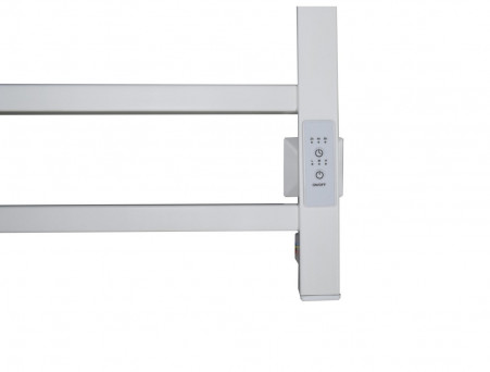 Полотенцесушитель Электрический «Санприз» Квадро Лесенка, П8, 80x50, Белый (11140)