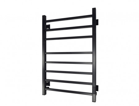Полотенцесушитель Электрический «Санприз» Квадро Лесенка, П8, 80x50, Черный Матовый (11141)