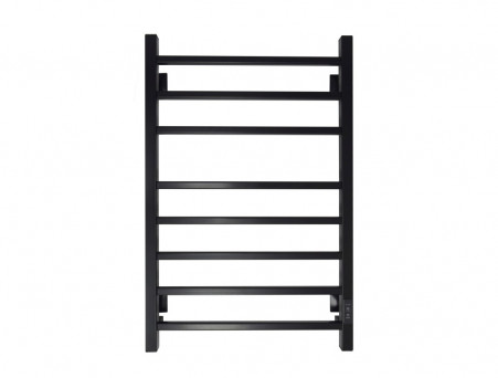 Полотенцесушитель Электрический «Санприз» Квадро Лесенка, П8, 80x50, Черный Матовый (11141)