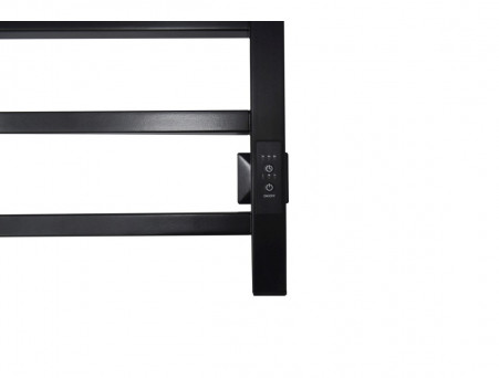 Полотенцесушитель Электрический «Санприз» Квадро Лесенка, П8, 80x40, Черный (11139)