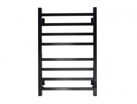 Полотенцесушитель Электрический «Санприз» Контур Лесенка, П8, 80x50, Черный (11151)