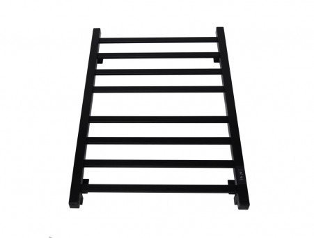 Полотенцесушитель Электрический «Санприз» Контур Лесенка, П8, 80x50, Черный (11151)