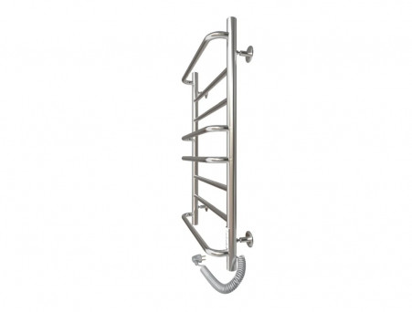 Полотенцесушитель Электрический «Санприз» Евромикс Лесенка, П8, 80x50, Хром (11168)