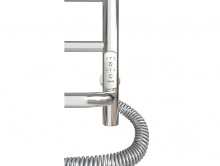 Полотенцесушитель Электрический «Санприз» Евромикс Лесенка, П8, 80x50, Хром (11168)