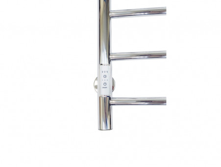 Полотенцесушитель Электрический «Санприз» Классик Лесенка, П8, с Полкой, 80x50, Хром (11040)