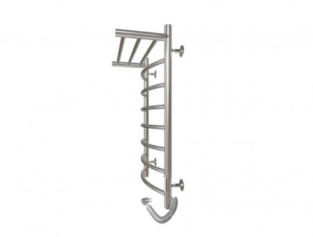 Полотенцесушитель Электрический «Санприз» Классик Лесенка, П8, 80x50, Хром (11177)