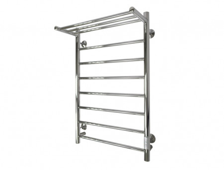 Полотенцесушитель Электрический «Санприз» Аврора Лесенка, П8, с Полкой, 80x50, Хром (11164)