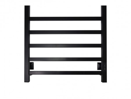 Полотенцесушитель Электрический «Санприз» Контур Лесенка, П10, 100x50, Черный (11153)