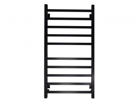 Полотенцесушитель Электрический «Санприз» Контур Лесенка, П10, 100x50, Черный (11153)