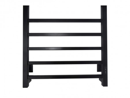 Полотенцесушитель Электрический «Санприз» Квадро Лесенка, П10, 100x50, Черный (11143)