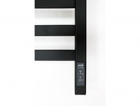 Полотенцесушитель Электрический «Grois» Bruno Лесенка, П8, 80x50, Черный (GR122 50х80 П8 9005 U)