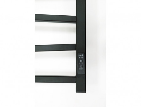 Полотенцесушитель Электрический «Grois» Zigzag Лесенка, П8, 80x50, Черный (GR103 50х80 П8 9005 R)