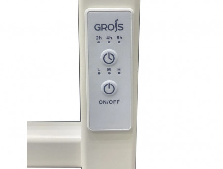 Полотенцесушитель Электрический «Grois» Zigzag Лесенка, П8, 80x50, Белый (GR103 50х80 П8 9016 R)