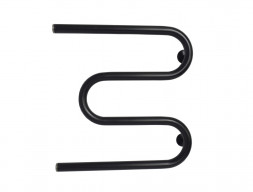 Полотенцесушитель Водяной «Санприз» М-образный, 50x50, Черный Матовый (11059ЧМ)