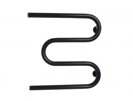 Полотенцесушитель Водяной «Санприз» М-образный, 50x50, Черный Матовый (11059ЧМ)