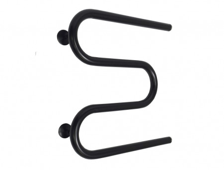 Полотенцесушитель Водяной «Санприз» М-образный, 50x50, Черный Матовый (11059ЧМ)