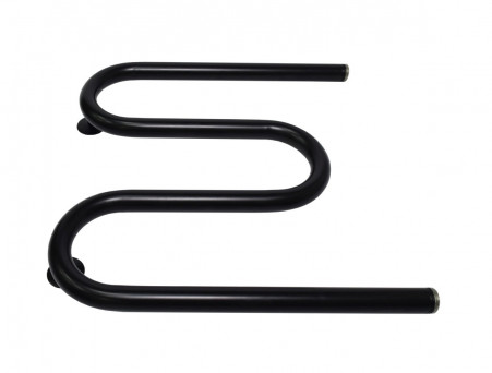 Полотенцесушитель Водяной «Санприз» М-образный, 50x50, Черный Матовый (11059ЧМ)