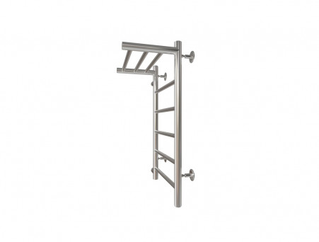 Полотенцесушитель Водяной «Санприз» Аврора Лесенка, П6, с Полкой, 70x40, Хром (11017)