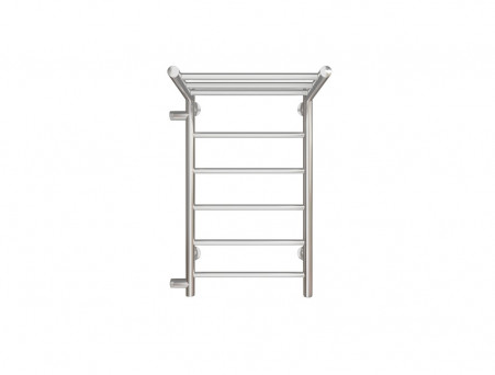 Полотенцесушитель Водяной «Санприз» Аврора Лесенка, П6, с Полкой, 70x40, Хром (11017)