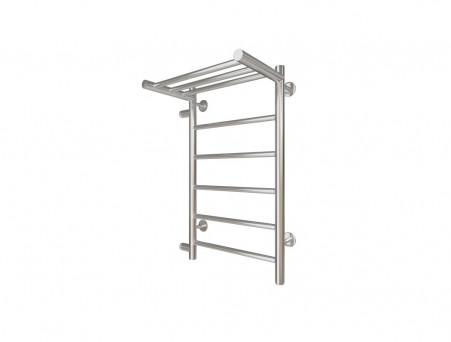 Полотенцесушитель Водяной «Санприз» Аврора Лесенка, П6, с Полкой, 70x40, Хром (11017)