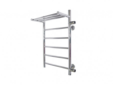 Полотенцесушитель Водяной «Санприз» Аврора Лесенка, П6, с Полкой, 70x40, Хром (11018)