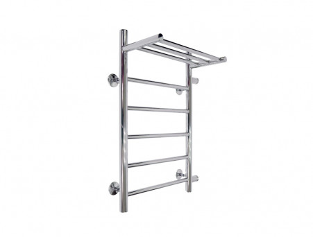 Полотенцесушитель Водяной «Санприз» Аврора Лесенка, П6, с Полкой, 70x40, Хром (11018)