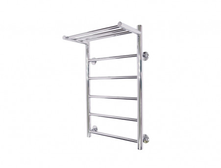 Полотенцесушитель Водяной «Санприз» Аврора Лесенка, П6, с Полкой, 70x40, Хром (11019)