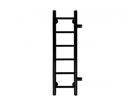 Полотенцесушитель Водяной «Санприз» Аврора Лесенка, П6, 80x20, Черный Матовый (11120ЧМ)