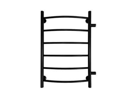 Полотенцесушитель Водяной «Санприз» Классик Лесенка, П6, 80x50, Черный Матовый (11016ЧМ)