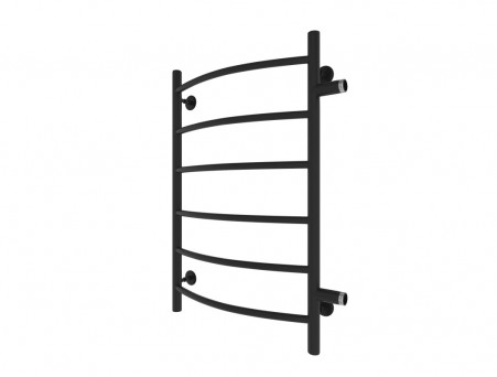 Полотенцесушитель Водяной «Санприз» Классик Лесенка, П6, 80x50, Черный Матовый (11016ЧМ)