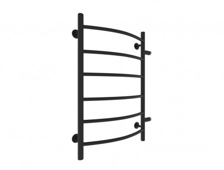 Полотенцесушитель Водяной «Санприз» Классик Лесенка, П6, 80x50, Черный Матовый (11016ЧМ)