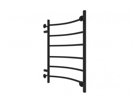 Полотенцесушитель Водяной «Санприз» Классик Лесенка, П6, 80x50, Черный Матовый (11016ЧМ)