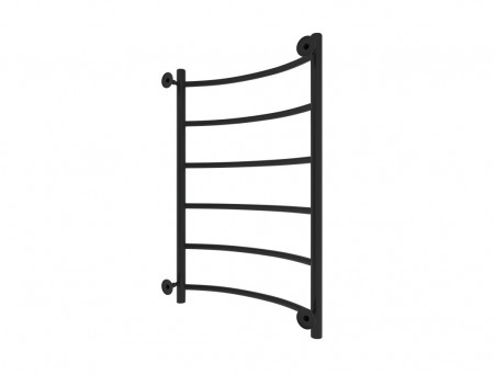Полотенцесушитель Водяной «Санприз» Классик Лесенка, П6, 80x50, Черный Матовый (11008ЧМ)