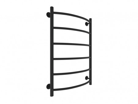 Полотенцесушитель Водяной «Санприз» Классик Лесенка, П6, 80x50, Черный Матовый (11008ЧМ)