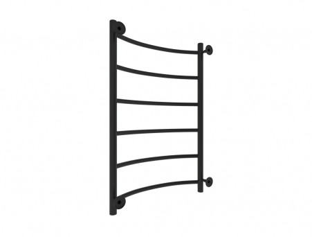 Полотенцесушитель Водяной «Санприз» Классик Лесенка, П6, 80x50, Черный Матовый (11008ЧМ)