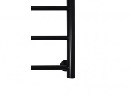 Полотенцесушитель Водяной «Санприз» Аврора Лесенка, П6, с Полкой, 70x40, Черный Матовый (11019ЧМ)