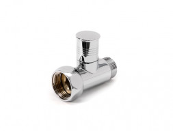 Вентиль Запорный «Luxon» Прямой 1″Х1/2″ Г/Ш, Хром для П/С (831SCH1004)