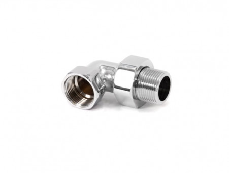 Американка Угловая «Luxon» 1″Х1″ Г/Ш, Хром (726SCH1010)