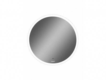 Зеркало «Viant» Мюнхен, LED Подсветка, Подвесное, Белое, 60x60см (VMUN60-ZLED)