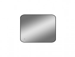 Зеркало «Viant» Люксембург, LED Подсветка, Подвесное, Черное, 80x60см (VLUX8060-ZLED)