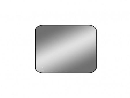 Зеркало «Viant» Люксембург, LED Подсветка, Подвесное, Черное, 80x60см (VLUX8060-ZLED)