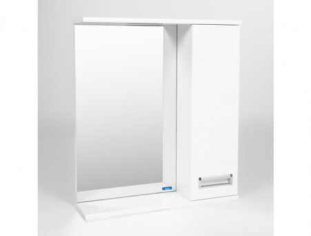 Зеркало-Шкаф «Viant» Вена, LED Подсветка, Подвесное, Белое, 60x70см (VVEN60-ZSHR)