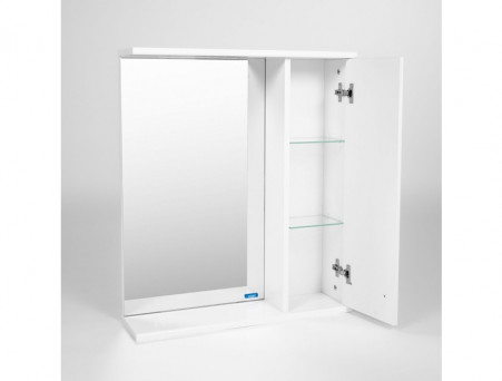 Зеркало-Шкаф «Viant» Вена, LED Подсветка, Подвесное, Белое, 60x70см (VVEN60-ZSHR)