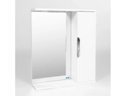 Зеркало-Шкаф «Viant» Лима, LED Подсветка, Подвесное, Белое, 70x70см (VLIM70-ZSH)