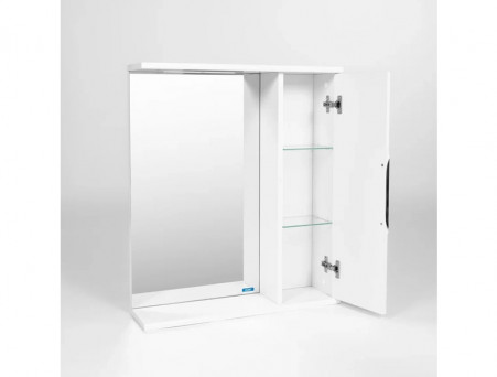 Зеркало-Шкаф «Viant» Лима, LED Подсветка, Подвесное, Белое, 60x70см (VLIM60-ZSH)