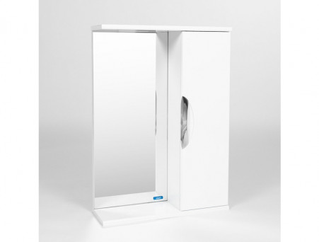 Зеркало-Шкаф «Viant» Барселона, LED Подсветка, Подвесное, Белое, 50x70см (VBAR50-ZSH)