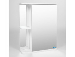 Зеркало-Шкаф «Viant» Париж, LED Подсветка, Подвесное, Белое, 55x70см (VPAR55-ZSHR)