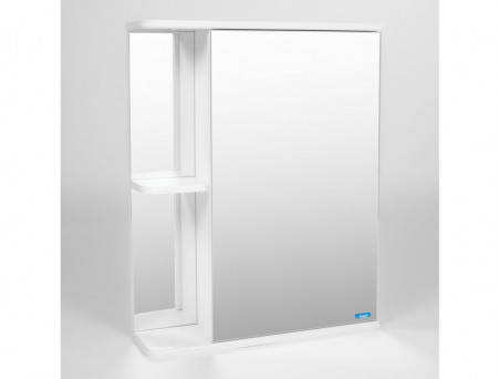 Зеркало-Шкаф «Viant» Париж, LED Подсветка, Подвесное, Белое, 55x70см (VPAR55-ZSHR)