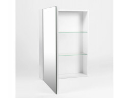 Зеркало-Шкаф «Viant» Куба, LED Подсветка, Подвесное, Белое, 50x70см (VKUB50-ZSH)