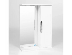 Зеркало-Шкаф «Viant» Лима, LED Подсветка, Подвесное, Белое, 50x70см (VLIM50-ZSH)